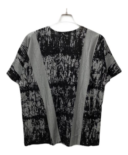 ISSEY MIYAKE MEN（イッセイミヤケメン）ISSEY MIYAKE MEN (イッセイミヤケメン) モザイク柄ドルマンスリーブＴシャツ グレー サイズ:表記なし(実寸をご確認ください)の古着・服飾アイテム