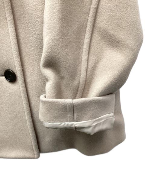 Spick and Span（スピック＆スパン）Spick and Span (スピック＆スパン) S160スタンドカラーショートコート アイボリー サイズ:34の古着・服飾アイテム