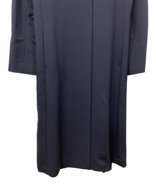 ANAYI（アナイ）ANAYI (アナイ) コンパクトストレッチノーカラーコート ネイビー サイズ:38の古着・服飾アイテム