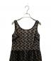 RED VALENTINO (レッドヴァレンティノ) ジャガードノースリーブワンピース ブラック サイズ:38：8000円