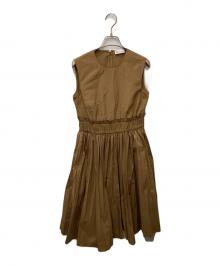 RED VALENTINO（レッドヴァレンティノ）の古着「ノースリーブワンピース」｜ベージュ