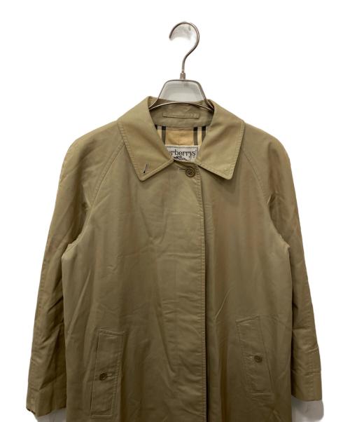 Burberry's（バーバリーズ）Burberry's (バーバリーズ) 裏ノバチェックステンカラーコート ベージュ サイズ:表記なし(実寸をご確認ください)の古着・服飾アイテム