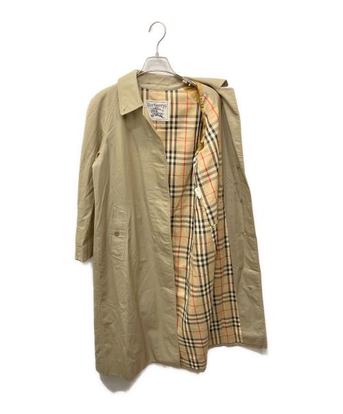 Burberry's（バーバリーズ）Burberry's (バーバリーズ) 裏ノバチェックステンカラーコート ベージュ サイズ:表記なし(実寸をご確認ください)の古着・服飾アイテム