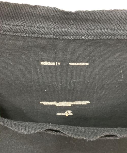 Y-3（ワイスリー）Y-3 (ワイスリー) Y-3 RAW EDGE 3 STRIPES LONG SLEEVE TEE ブラック サイズ:2XSの古着・服飾アイテム