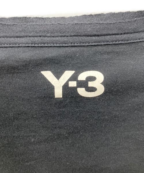 Y-3（ワイスリー）Y-3 (ワイスリー) Y-3 RAW EDGE 3 STRIPES LONG SLEEVE TEE ブラック サイズ:2XSの古着・服飾アイテム