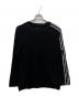 Y-3（ワイスリー）の古着「Y-3 RAW EDGE 3 STRIPES LONG SLEEVE TEE」｜ブラック
