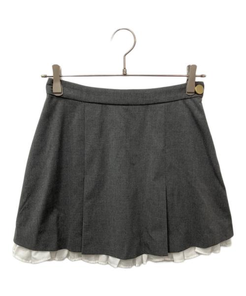 Snidel（スナイデル）Snidel (スナイデル) レイヤードミニスカショーパン グレー サイズ:1の古着・服飾アイテム