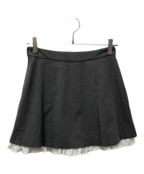 Snidel（スナイデル）Snidel (スナイデル) レイヤードミニスカショーパン グレー サイズ:1の古着・服飾アイテム
