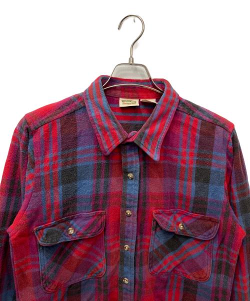 FIVE BROTHER（ファイブブラザー）FIVE BROTHER (ファイブブラザー) ヘビーネルシャツ レッド サイズ:2XLの古着・服飾アイテム