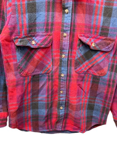 FIVE BROTHER（ファイブブラザー）FIVE BROTHER (ファイブブラザー) ヘビーネルシャツ レッド サイズ:2XLの古着・服飾アイテム