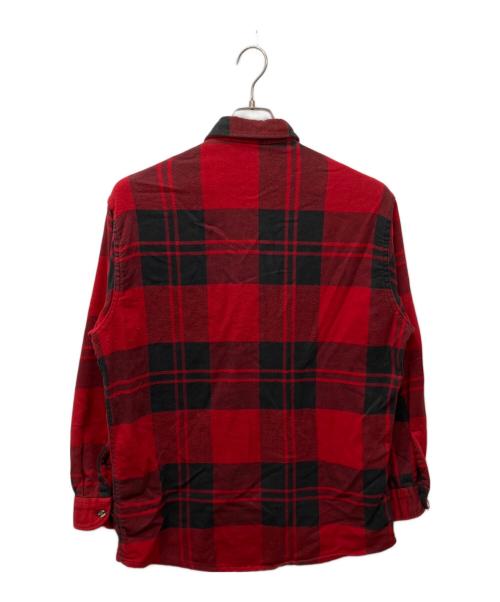 big mac（ビッグマック）BIG MAC (ビッグマック) ST JOHN'S BAY (セントジョンズベイ) ヘビーネルシャツ レッド サイズ:Lの古着・服飾アイテム