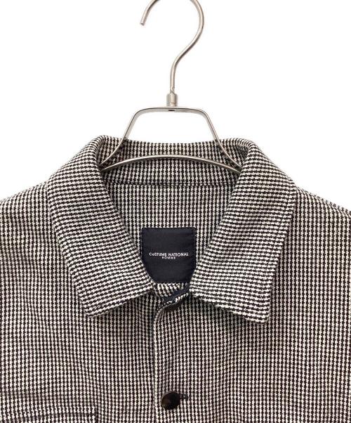 CoSTUME NATIONAL HOMME（コスチューム ナショナル オム）CoSTUME NATIONAL HOMME (コスチューム ナショナル オム) 千鳥柄ジャケット ホワイト×ブラック サイズ:50の古着・服飾アイテム