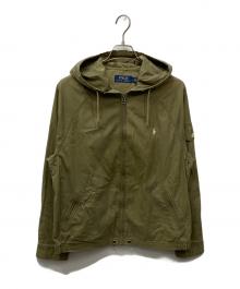 POLO RALPH LAUREN（ポロ・ラルフローレン）の古着「Full Zip Hooded Jacket（フルジップフーデッドジャケット）」｜オリーブ