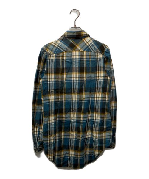 Hysteric Glamour（ヒステリックグラマー）Hysteric Glamour (ヒステリックグラマー) チェック長袖シャツ ブルー サイズ:FREEの古着・服飾アイテム
