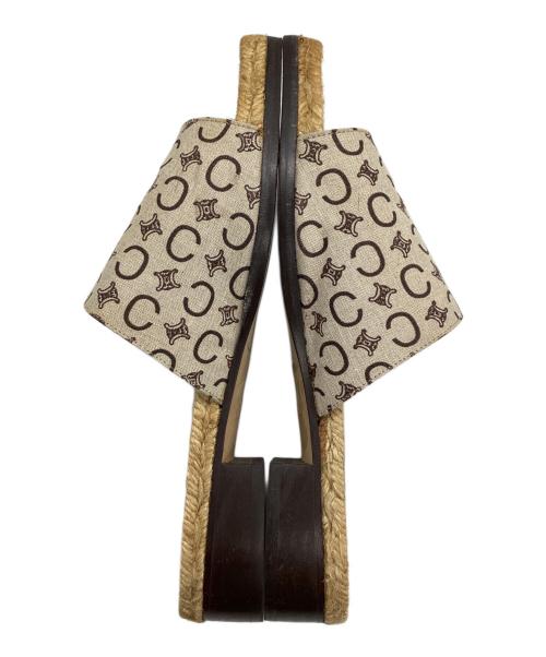 CELINE（セリーヌ）CELINE (セリーヌ) トリオンフジュートサンダル ベージュ サイズ:37の古着・服飾アイテム