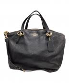 COACHコーチ）の古着「KELSEY SATCHEL STYLE （ケルシー・サッチェル・スタイル）」｜ブラック