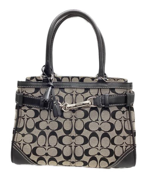 COACH（コーチ）COACH (コーチ) ミディアム キャリーオール ブラックの古着・服飾アイテム