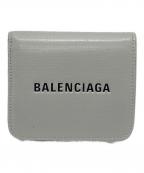 BALENCIAGAバレンシアガ）の古着「CASH COIN & CARD HOLDER WITH FLAP （コインキャッシュ&カードホルダーウィズフラップ）」｜グレー