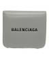 BALENCIAGA（バレンシアガ）の古着「CASH COIN & CARD HOLDER WITH FLAP （コインキャッシュ&カードホルダーウィズフラップ）」｜グレー