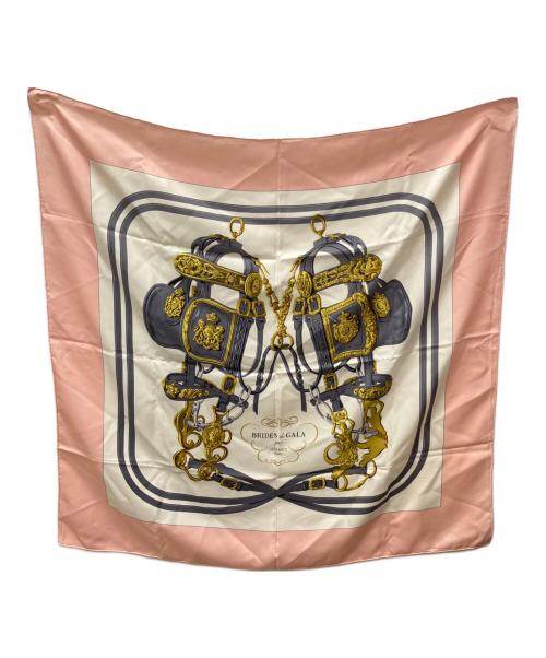 HERMES（エルメス）HERMES (エルメス) シルクスカーフ ライトピンクの古着・服飾アイテム