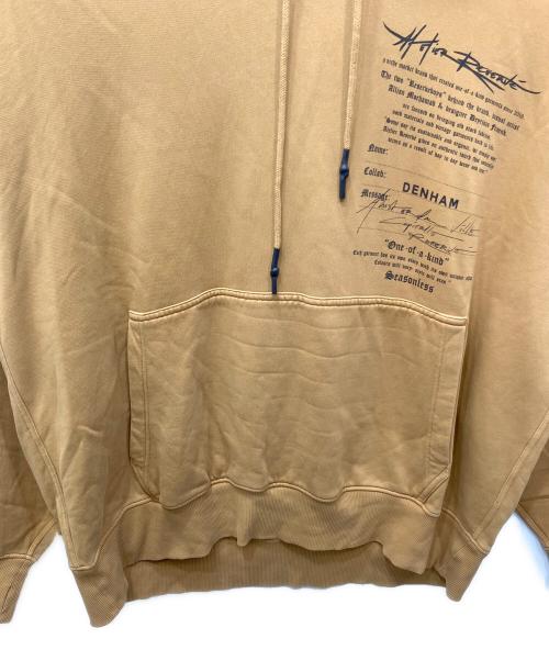Denham（デンハム）Denham (デンハム) プリントパーカー ブラウン サイズ:Lの古着・服飾アイテム