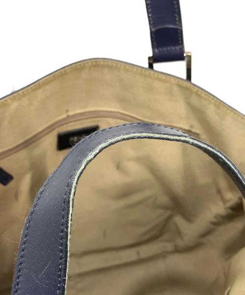 FENDI（フェンディ）FENDI (フェンディ) ズッカ柄トートバッグ ネイビーの古着・服飾アイテム