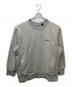 NANGAナンガ）の古着「ECO HYBRID MINI BOX LOGO EMBROIDERY SWEATSHIRT」｜グレー