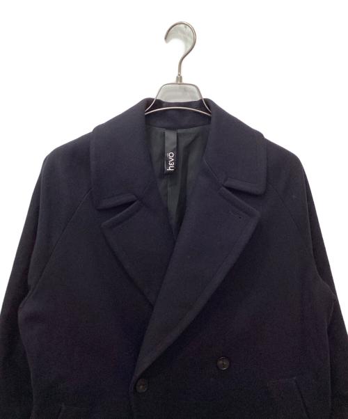 HEVO（イーヴォ）Hevo (イーヴォ) チェスターコート ネイビー サイズ:48の古着・服飾アイテム