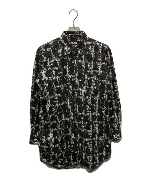 BLACK COMME des GARCONS（ブラックコムデギャルソン）BLACK COMME des GARCONS (ブラックコムデギャルソン) 総柄シャツ ブラック サイズ:Mの古着・服飾アイテム
