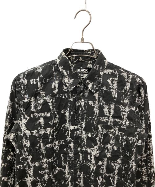 BLACK COMME des GARCONS（ブラックコムデギャルソン）BLACK COMME des GARCONS (ブラックコムデギャルソン) 総柄シャツ ブラック サイズ:Mの古着・服飾アイテム