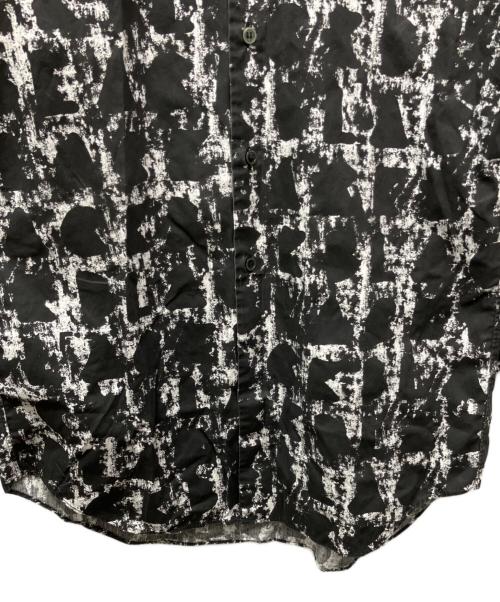 BLACK COMME des GARCONS（ブラックコムデギャルソン）BLACK COMME des GARCONS (ブラックコムデギャルソン) 総柄シャツ ブラック サイズ:Mの古着・服飾アイテム