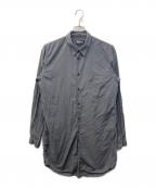 BLACK COMME des GARCONSブラックコムデギャルソン）の古着「ガーメントダイ長袖シャツ」｜グレー