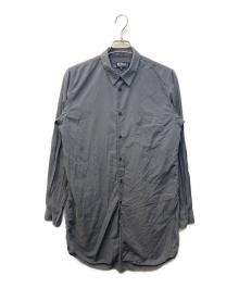 BLACK COMME des GARCONS（ブラックコムデギャルソン）の古着「ガーメントダイ長袖シャツ」｜グレー