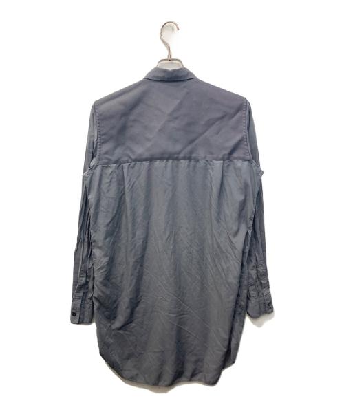 BLACK COMME des GARCONS（ブラックコムデギャルソン）BLACK COMME des GARCONS (ブラックコムデギャルソン) ガーメントダイ長袖シャツ グレー サイズ:Lの古着・服飾アイテム