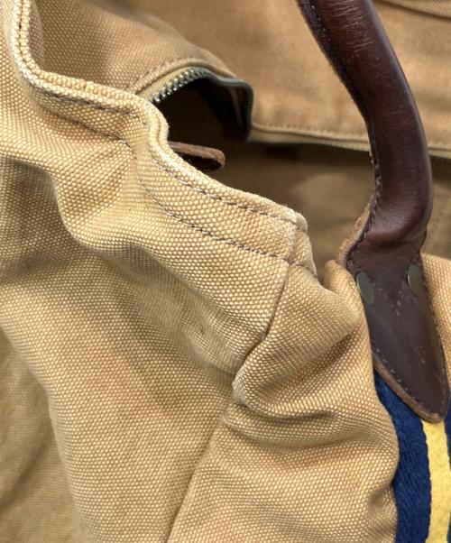 Rugby Ralph Lauren（ラグビーラルフローレン）Rugby Ralph Lauren (ラグビーラルフローレン) レザーハンドルキャンバストートバッグ カーキの古着・服飾アイテム