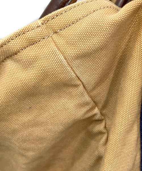 Rugby Ralph Lauren（ラグビーラルフローレン）Rugby Ralph Lauren (ラグビーラルフローレン) レザーハンドルキャンバストートバッグ カーキの古着・服飾アイテム
