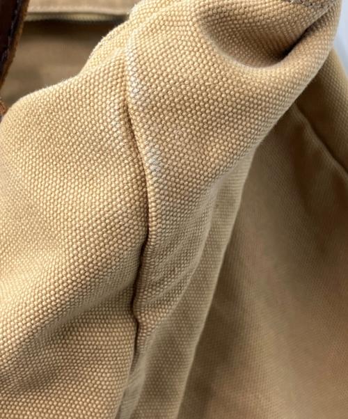 Rugby Ralph Lauren（ラグビーラルフローレン）Rugby Ralph Lauren (ラグビーラルフローレン) レザーハンドルキャンバストートバッグ カーキの古着・服飾アイテム