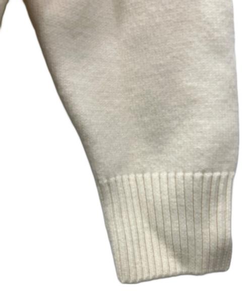 AMI Alexandre Mattiussi（アミアレクサンドルマテュッシ）AMI Alexandre Mattiussi (アミアレクサンドルマテュッシ) AMI DE COEUR KNIT HOODIE（ニットパーカー） ホワイト サイズ:Sの古着・服飾アイテム