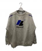 ZARA×ADER errorザラ×アーダーエラー）の古着「OVERSIZE SWEATER GREY（オーバーサイズセーターグレー）」｜グレー