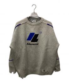 ZARA×ADER error（ザラ×アーダーエラー）の古着「OVERSIZE SWEATER GREY（オーバーサイズセーターグレー）」｜グレー