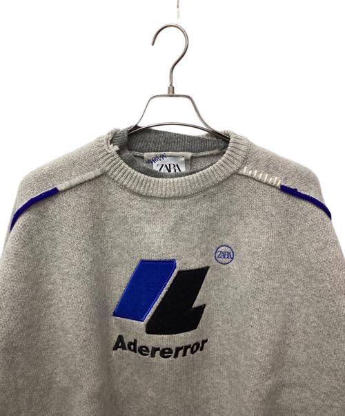 ZARA（ザラ）ZARA (ザラ) ADER error (アーダーエラー) OVERSIZE SWEATER GREY（オーバーサイズセーターグレー） グレー サイズ:S-Mの古着・服飾アイテム