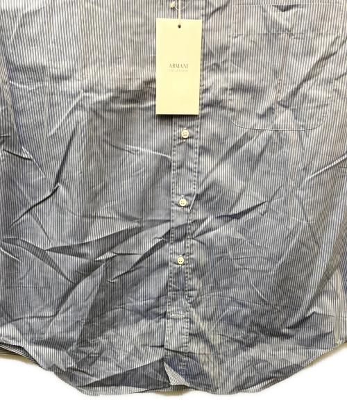 ARMANI COLLEZIONI（アルマーニ コレツィオーニ）ARMANI COLLEZIONI (アルマーニ コレツィオーニ) ストライプドレスシャツ ブルー サイズ:38/15の古着・服飾アイテム