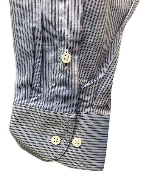 ARMANI COLLEZIONI（アルマーニ コレツィオーニ）ARMANI COLLEZIONI (アルマーニ コレツィオーニ) ストライプドレスシャツ ブルー サイズ:38/15の古着・服飾アイテム