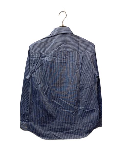 ARMANI COLLEZIONI（アルマーニ コレツィオーニ）ARMANI COLLEZIONI (アルマーニ コレツィオーニ) ストライプドレスシャツ ブルー サイズ:38/15の古着・服飾アイテム