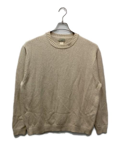 L.L.Bean（エルエルビーン）L.L.Bean (エルエルビーン) ミックスコットンニット ベージュ サイズ:XLの古着・服飾アイテム
