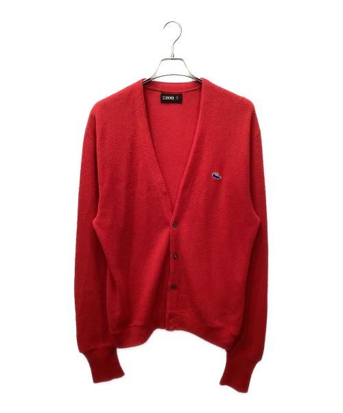 IZOD LACOSTE（アイゾッド ラコステ）IZOD LACOSTE (アイゾッド ラコステ) 70-80's カーディガン レッド サイズ:採寸参照の古着・服飾アイテム