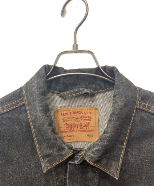 LEVI'S（リーバイス）LEVI'S (リーバイス) ブラックデニムトラッカージャケット ブラック サイズ:Lの古着・服飾アイテム