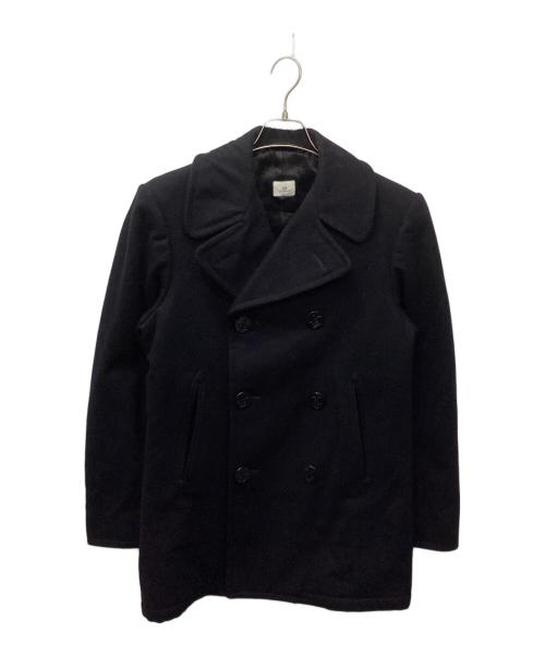 U'S NAVY（ユーエスネイビー）U'S NAVY (ユーエスネイビー) ウールPコート ネイビー サイズ:36Rの古着・服飾アイテム
