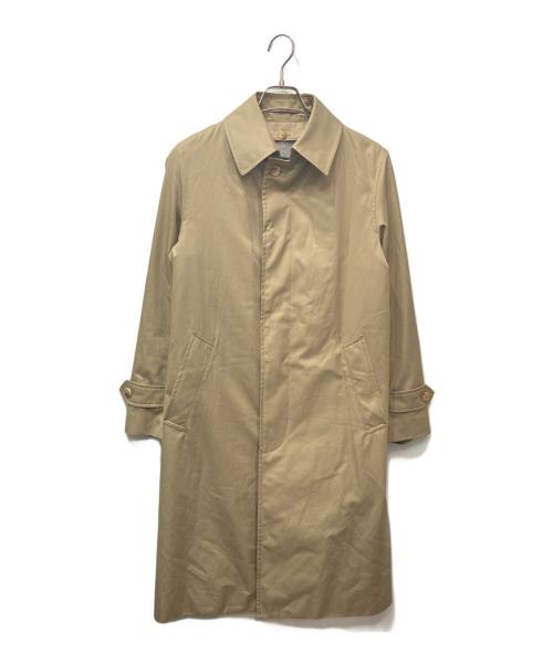 GRENFELL（グレンフェル）GRENFELL (グレンフェル) Begg & Co (ベグアンドコー) ベグライナー付 英国製ステンカラーコート ブラウン サイズ:36の古着・服飾アイテム