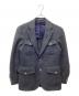HACKETT（ハケット）の古着「Harris Tweed テーラードジャケｔット」｜ネイビー